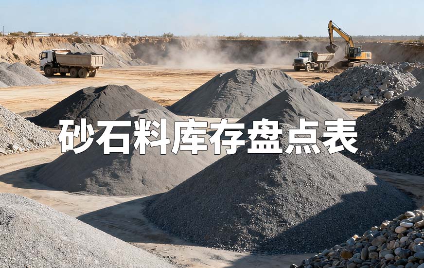 砂石料庫存盤點表