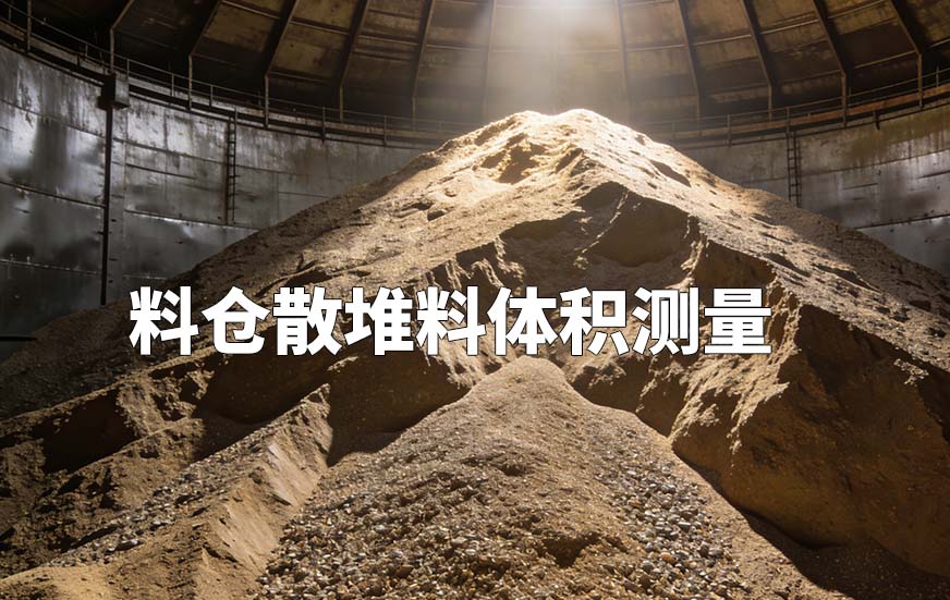 料倉散堆料體積測量